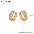 97418 xuping 18K color dorado circonitas sintéticas exquisitas damas aro Pendientes